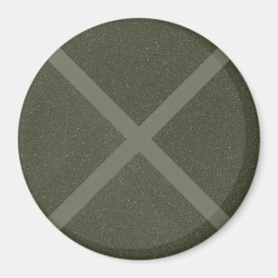 Moss Green Crossed Pattern Magnet
