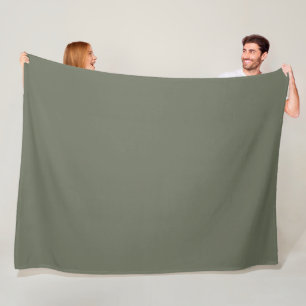 Moss Green Custom Fleece Blanket – Customizable