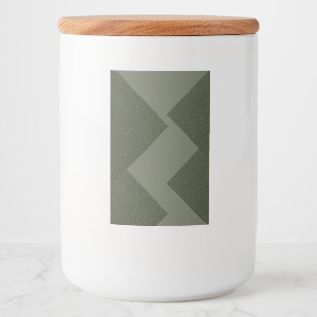 Moss Green Custom Food Storage Label Set (Front)