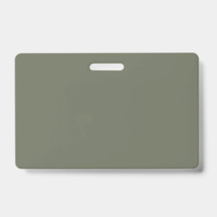 Moss Green Custom Name Badge