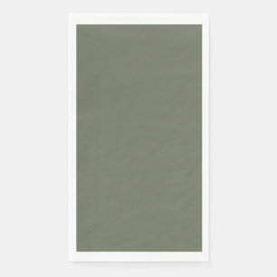 Moss Green Custom Paper Napkin – Customizable