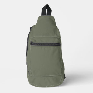 Moss Green Custom Print Cut Sew Bag