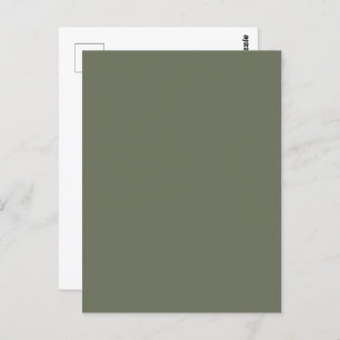 Moss Green Customizable Postcard