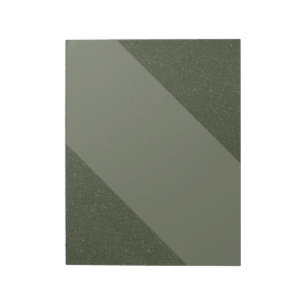 Moss Green Diagonal Stripe Notepad – Customizable