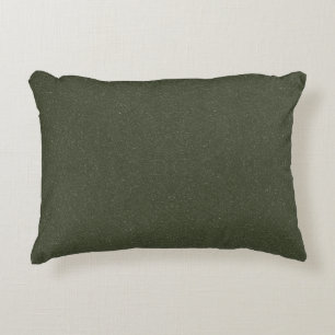 Moss Green Dual Texture Accent Pillow – Customize