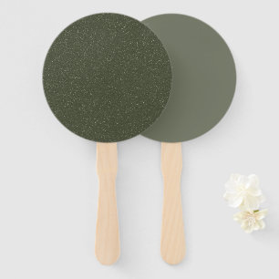 Moss Green Dual-Texture Fans – Customizable Bulk