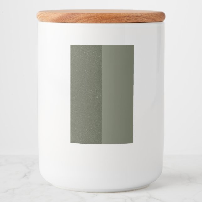 Moss Green Dual Texture Label Jar – Customizable (Front)
