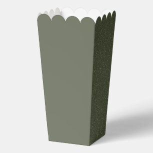 Moss Green Dual-Tone Favour Box – Custom