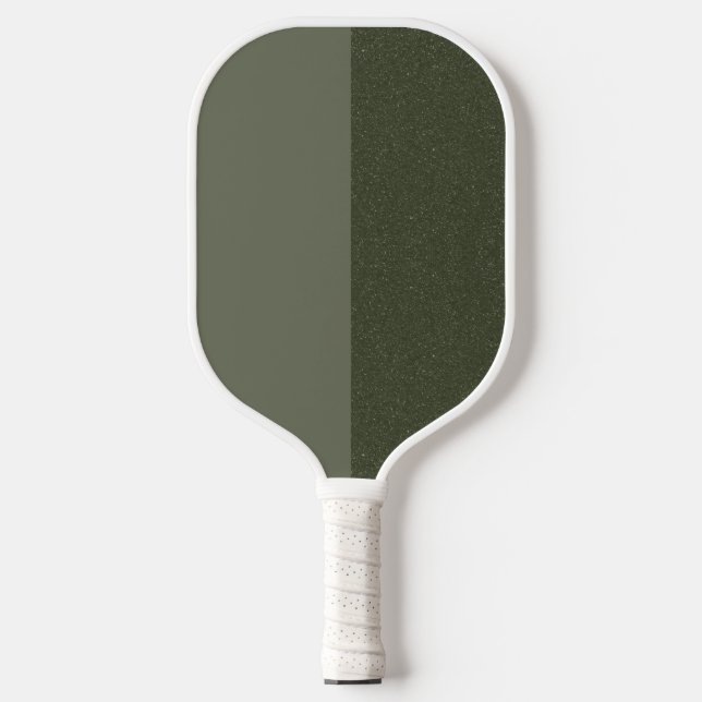 Moss Green Dual-Tone Pickleball Paddle – Customize (Front)