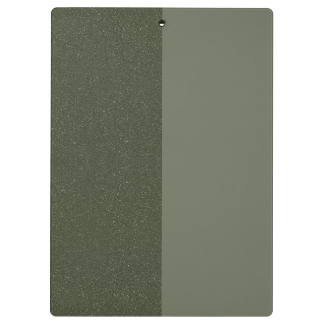 Moss Green Duo Clipboard – Glitter & Matte (Back)