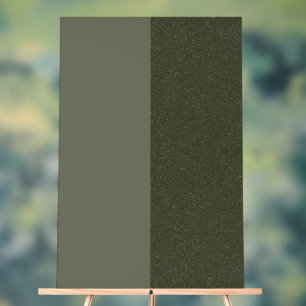 Moss Green Duo-Tone Acrylic Plaque – Customizable Sign