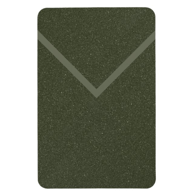 Moss Green Envelope-Style Magnet – Customizable (Vertical)