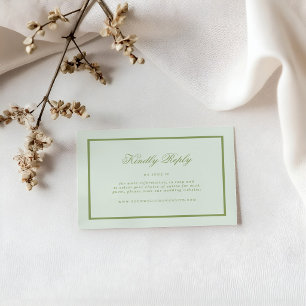 Moss Green Estate Online RSVP Card