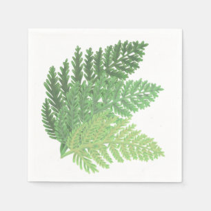 Moss Green Fern Napkin
