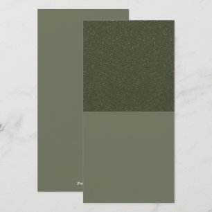 Moss Green Flat Holiday Card – Textured Top Panel