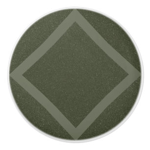 Moss Green Framed Diamond Drawer Pull – Customize