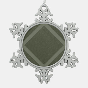 Moss Green Framed Diamond Ornament – Customizable