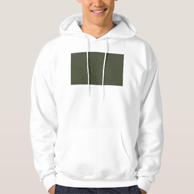 Moss Green Grain Rectangle Hoodie – Customizable (Front)
