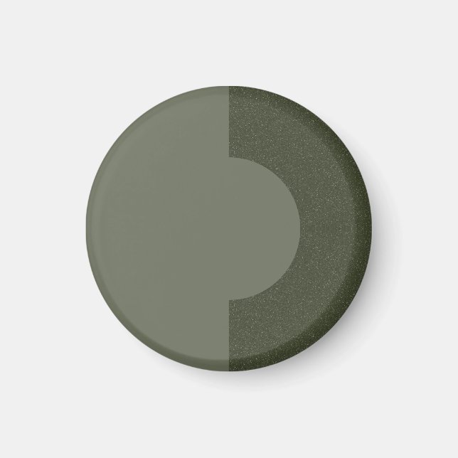 Moss Green Half-Moon Magnet – Customizable (Front)