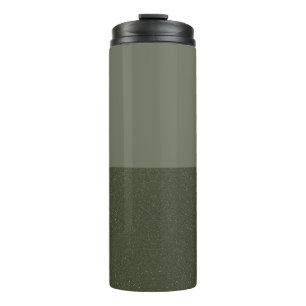Moss Green Half Textured Tumbler – Customizable