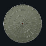 Moss Green Modern Dartboard Design – Customizable<br><div class="desc">Hit the mark with this minimalist moss green dartboard, perfect for elevating any event space, office, or rec room. Designed with a sleek, modern aesthetic, this board swaps the traditional red-and-black chaos for a calming, stylish moss green tone—ideal for high-end gatherings or branded event decor. Whether you're customizing for corporate...</div>