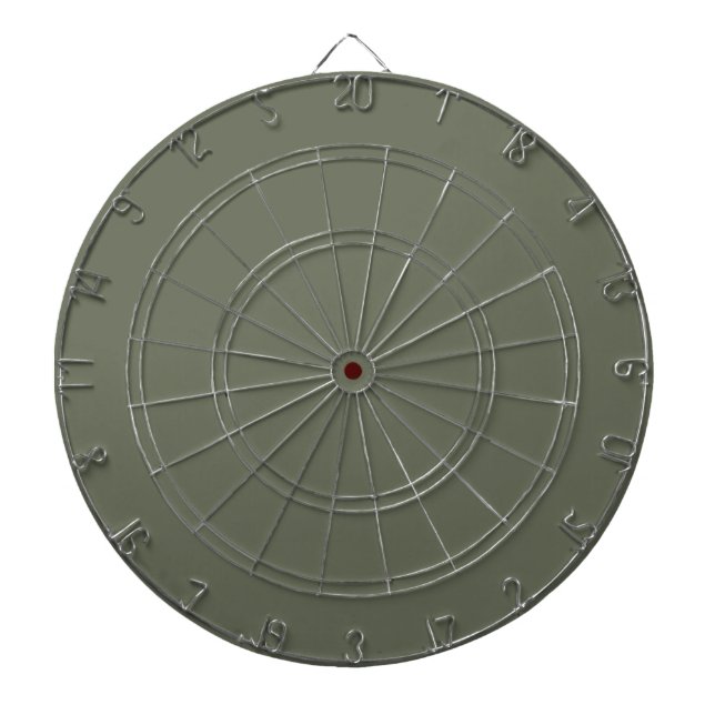 Moss Green Modern Dartboard Design – Customizable (Front)