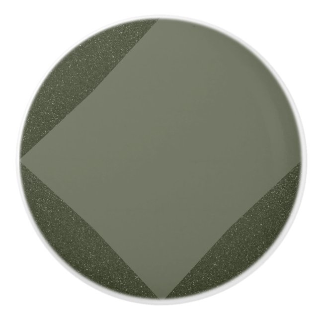 Moss Green Modern Drawer Knob – Customizable (Front)