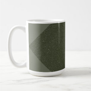 Moss Green Modern Noise Pattern Mug