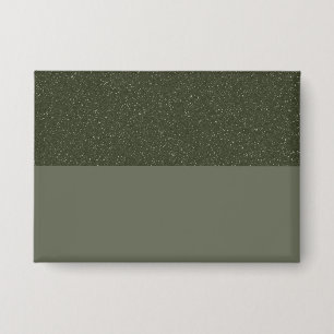 Moss Green Name Badge Customizable Button
