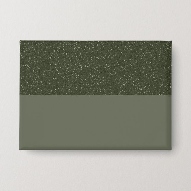 Moss Green Name Badge | Customizable Button (Front)