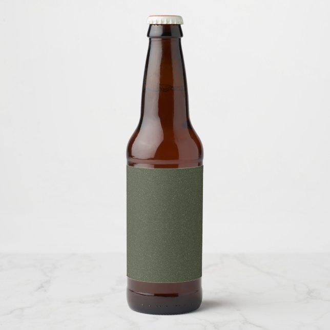 Moss Green Noise Effect Bottle Label – Customize (Front)
