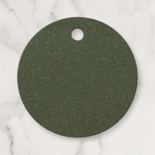 Moss Green Noise Favour Tag – Custom Look