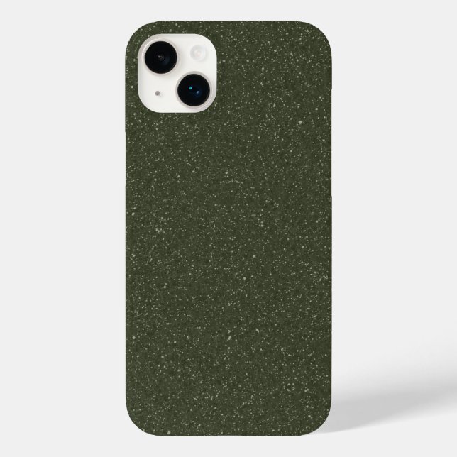 Moss Green Noise iPhone 14 Plus Case – Customize (Back)