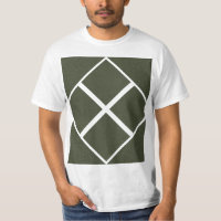 Moss Green Noise Pattern T-Shirt