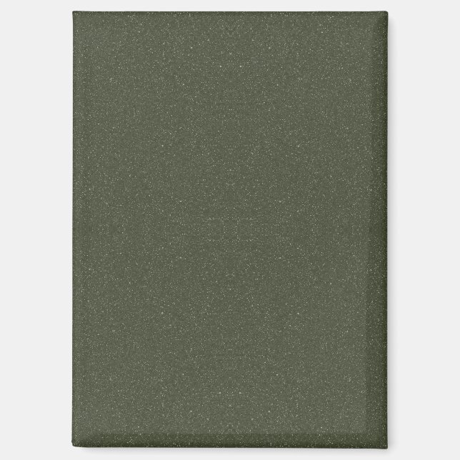 Moss Green Noise Texture Custom Magnet (Front)