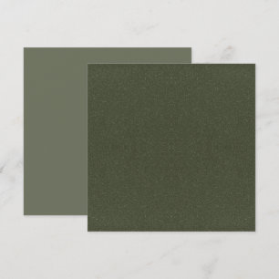 Moss Green Noise Texture Flat Card – Customizable