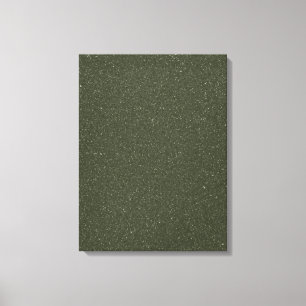 Moss Green Noise Texture Stretched Canvas Print