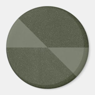 Moss Green Quartered Circle Magnet