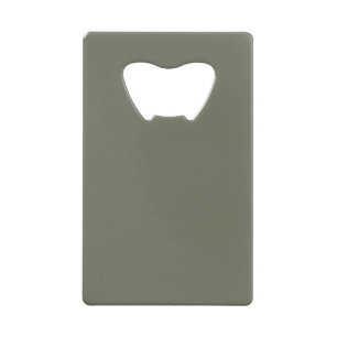 Moss Green Slim Bottle Opener – Customizable Credit Card Bottle Opener
