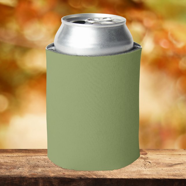 Moss Green Solid Colour Can Cooler (Creator Uploaded)