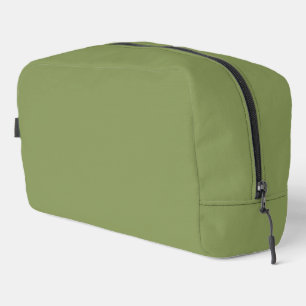 Moss Green Solid Colour Dopp Kit