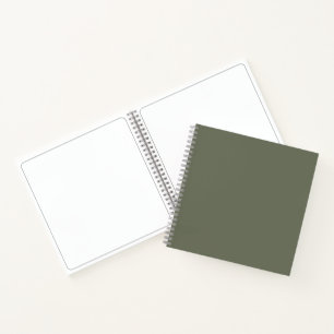 Moss Green Spiral Sketchbook – Customizable Notebook
