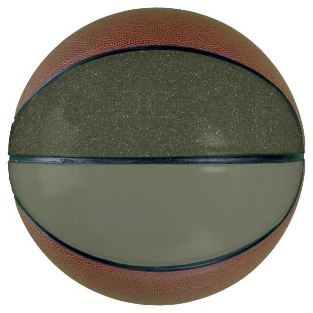 Moss Green Split Basketball – Customizable (Front)