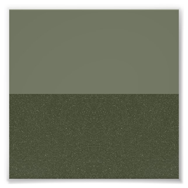Moss Green Split Custom Photo Enlargement Print (Front)