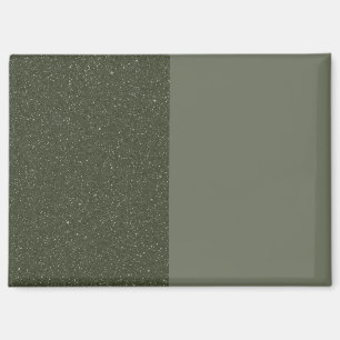 Moss Green Split Design Magnet (personnalisable)