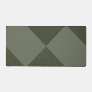 Moss Green Split Diamond Desk Mat – Customizable