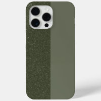 Moss Green Split iPhone 15 Pro Max Case (Custom)