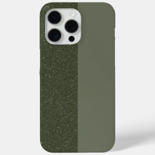 Moss Green Split iPhone 15 Pro Max Case (Custom)