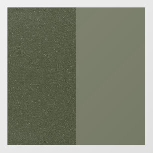 Moss Green Split-Panel Window Cling – Customizable