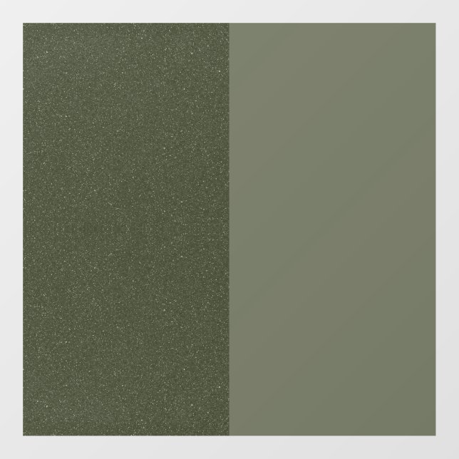 Moss Green Split-Panel Window Cling – Customizable (Sheet)